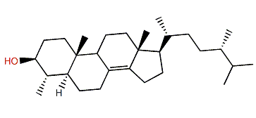 (24S)-4a,24-Dimethyl-5a-cholest-8(14)-en-3b-ol