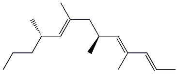 (2E,4E,6S,8E,10S)-4,6,8,10-Tetramethyl-2,4,8-tridecatriene
