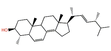 (E)-4a-Methylergosta-6,8(14),22-trien-3b-ol