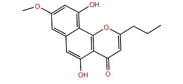 5,10-Dihydroxy-8-methoxy-2-propyl-4Hnaptho[1,2-b]pyran-4-one