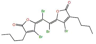 5,5'-(1,2-Dibromo-1,2-ethanediylidene)bis[4-bromo-3-butyl-2(5H)-furanone]