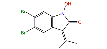 5,6-Dibromo-1-hydroxy-3-isopropenyl-indole-2-one