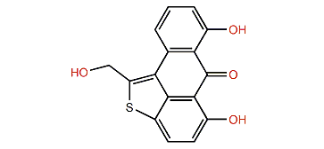 5,7-Dihydroxy-1-(hydroxymethyl)-6H-anthra[1,9-bc]thiophen-6-one