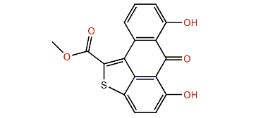 5,7-Dihydroxy-(1-methoxycarbonyl)-6H-anthra[1,9-bc]thiophen-6-one