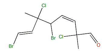(Z,E)-5,8-Dibromo-2,6-dichloro-2,6-dimethylocta-3,7-dienal