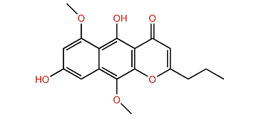 5,8-Dihydroxy-6,10-dimethoxy-2-propyl-4H-naphtho[2,3-b]pyran-4-one