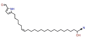 (Z)-5-(23-Cyano-23-hydroxy-6-tricosenyl)-1H-pyrrole-2-carboxaldehyde