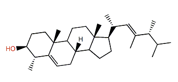 (22E,24R)-4a,23,24-Trimethyl-5a-cholesta-5,22-dien-3b-ol