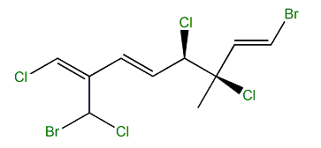 (1Z,3E,5R,6R,7E)-8-Bromo-2-(bromochloromethyl)-1,5,6-trichloro-6-methyl-1,3,7-octatriene