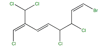 (1Z,3E,5R,6S,7E)-1-Bromo-7-dichloromethyl-3,4,8-trichloro-1,5,7-octatriene