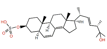 (3S,5R,9R,10S,13R,17R,20R,24S,22E)-Ergosta-6,8,22-trien-25-ol-3-sulfonate