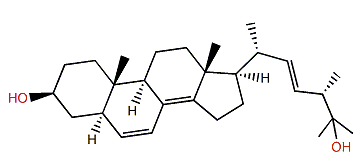 (3S,5R,9R,10S,13R,17R,20R,24S,22E)-Ergosta-6,8,22-trien-3,25-diol