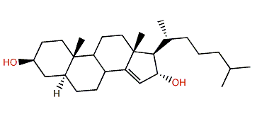 5a-Cholest-14-en-3b,16a-diol