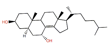 5a-Cholest-8(14)-en-3b,7a-diol