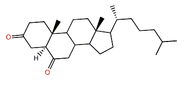 5a-Cholestane-3,6-dione