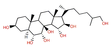 5a-Cholestane-3b,6a,7a,8,15a,16b,26-heptol