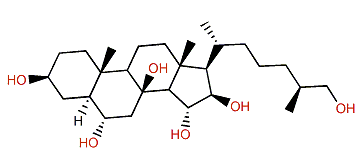 (26S)-5a-Cholestane-3b,6b,8,15a,16b,26-hexol