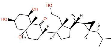 5a,6a-Epoxy-1b,3b,11-trihydroxy-9,11-secogorgostan-9-one