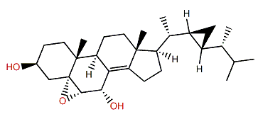 5a,6a-Epoxy-23-demethylgorgost-8(14)-en-3b,7a-diol