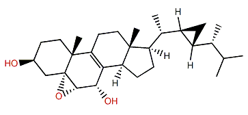 5a,6a-Epoxy-23-demethylgorgost-8-en-3b,7a-diol