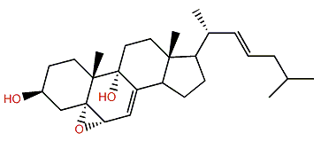 (22E)-5a,6a-Epoxycholesta-7,22-dien-3b,9a-diol