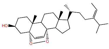 (24E)-5a,8a-Epidioxy-24-ethylcholesta-6,24(28)-dien-3b-ol