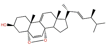 (22E,24S)-5a,8a-Epidioxy-24-methylcholesta-6,9(11),22-trien-3b-ol