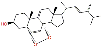 (24xi)-5a,8b-Epidioxy-24-methylcholesta-6,9(11),22-trien-3b-ol