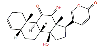 5b,12a-12,14-Dihydroxy-11-oxobufa-2,20,22-trienolide