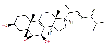 (22E,24R)-5b,6b-Epoxy-24-methylcholesta-8,22-dien-3b,7b-diol