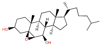 5b,6b-Epoxycholestane-3b,7b-diol