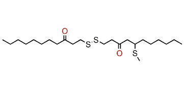 5-Methylthio-1-(3-oxoundecyl)-disulfanylundecan-3-one