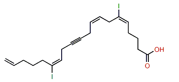 (E,Z,E,E)-6,15-Diiodoicosa-5,8,14,18-tetraen-11-ynoic acid