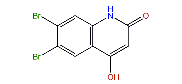 6,7-Dibromo-4-hydroxy-2-quinolone