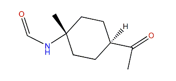 6-Acetyl-3-methyl-3-formamidocyclohexane