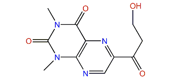 6-(b-Hydroxypropionyl)-1,3-dimethyllumazine
