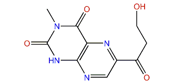 6-(b-Hydroxypropionyl)-3-methyllumazine