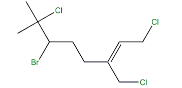 (2Z)-6-Bromo-1,7-dichloro-3-chloromethyl-7-methyl-2-octene