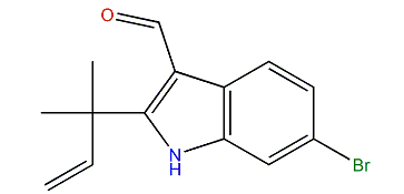 6-Bromo-2-(1,1-dimethyl-2-propenyl)-1H-indole-3-carbaldehyde