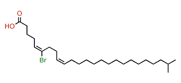 (E,Z)-6-Bromo-24-methyl-5,9-pentacosadienoic acid