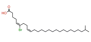 (E,Z)-6-Bromo-25-methyl-5,9-hexacosadienoic acid