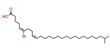 (E,Z)-6-Bromo-26-methyl-5,9-heptacosadienoic acid