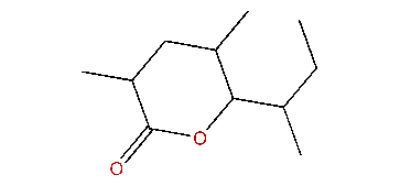 6-sec-Butyl-tetrahydro-3,5-dimethylpyran-2-one