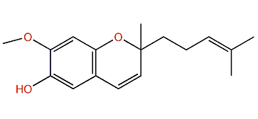 6-Hydroxy-7-methoxy-2-methyl-2-(4-methyl-3-pentenyl)-2H-1-benzopyran