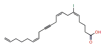 (E,Z,Z)-6-Iodoeicosa-5,8,14,19-tetraen-11-ynoic acid