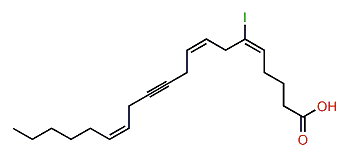 (E,Z,Z)-6-Iodoeicosa-5,8,14-trien-11-ynoic acid