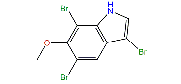 3,5,7-Tribromo-6-methoxy-1H-indole