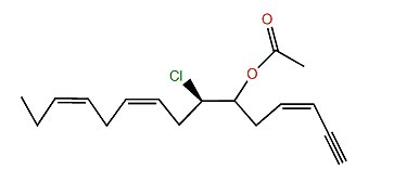 (3Z,6R,7R,9Z,12Z)-6-Acetoxy-7-chloro-3,9,12-pentadecatrien-1-yne