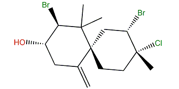 (2S,3S,6S,9S,10R)-2,10-Dibromo-3-chloro-7(14)-chamigren-9-ol