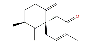 (6S,10S)-3,10-Dimethyl-7,11-dimethylidenespiro[5,5]undec-2-en-4-one